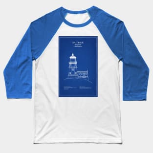 Split Rock Lighthouse - Minnesota - AD Baseball T-Shirt